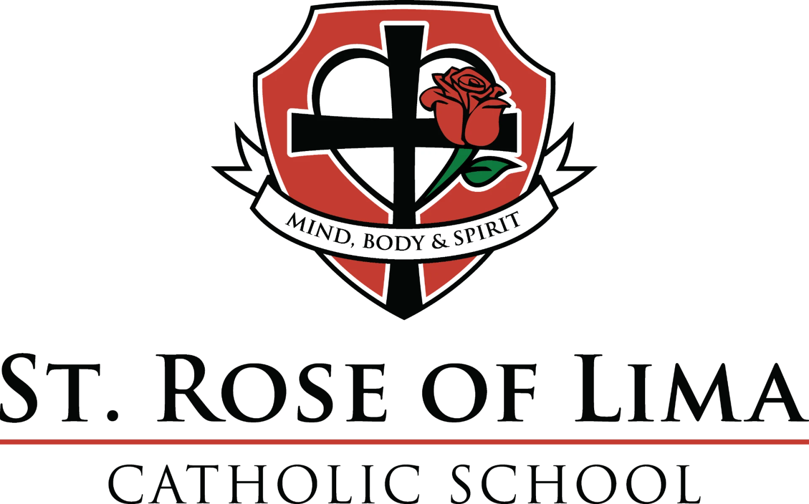 St. Rose of Lima Catholic School crest and wordmark